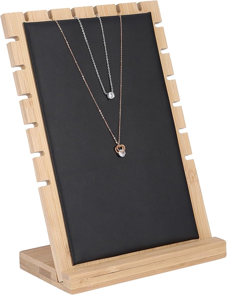 Sieraden Display Stand voor Kettingen, Houten Organizer voor Armbanden en Hangers, Ideaal voor het Opbergen van Juwelen en Accessoires