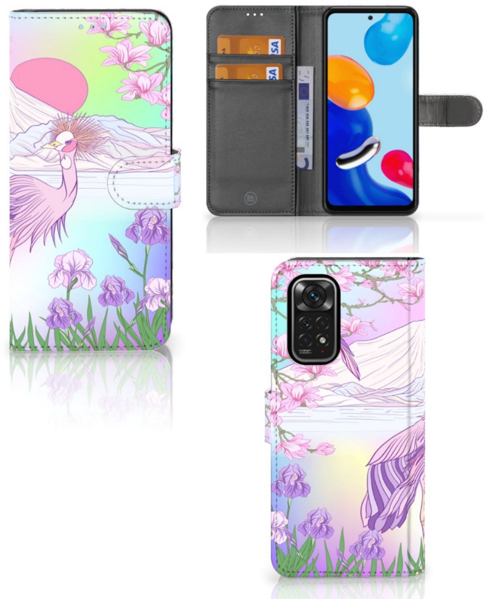 Xiaomi Redmi Note 11/11S Telefoonhoesje met Pasjes Bird