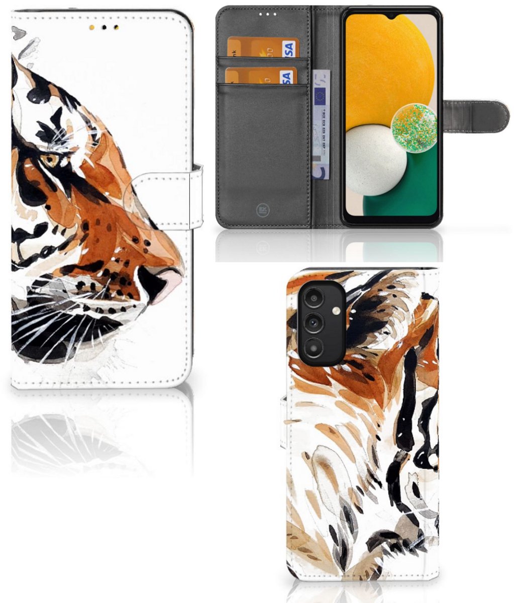 Hoesje Samsung Galaxy A14 5G Watercolor Tiger