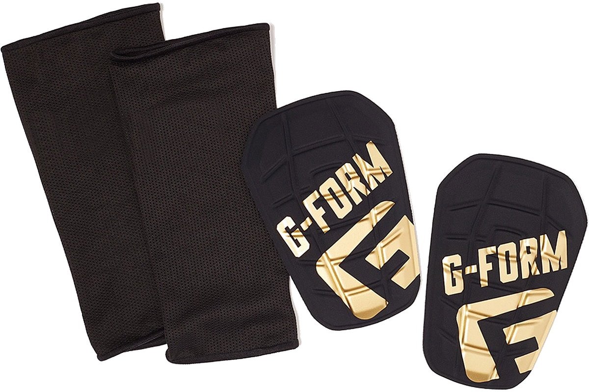G-Form Pro-S Blade Scheenbeschermer - Zwart / Goud | Maat: L