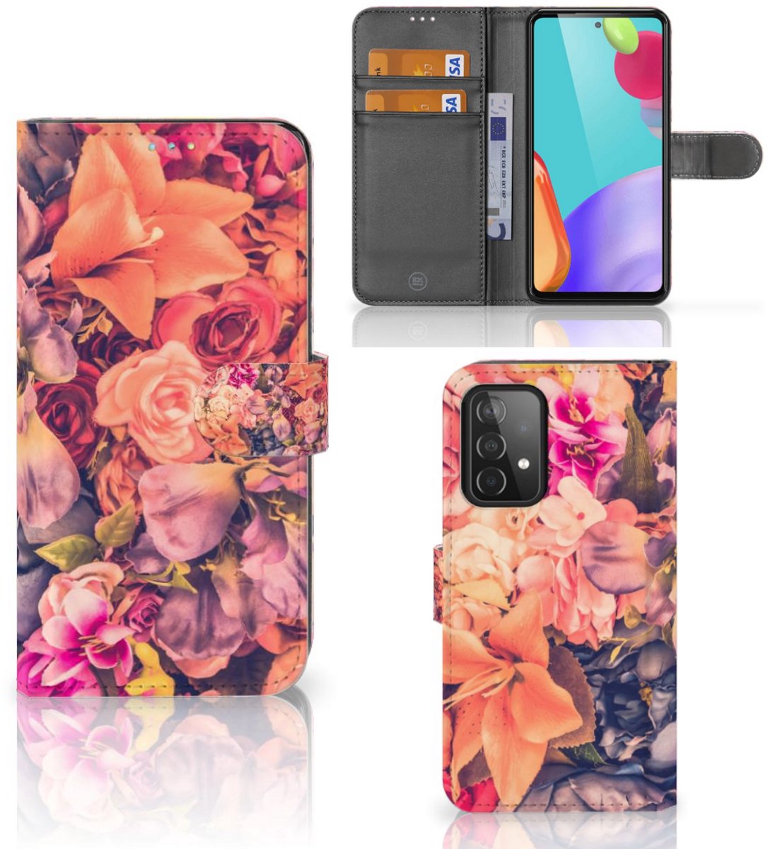 Samsung Galaxy A52 Hoesje Bosje Bloemen