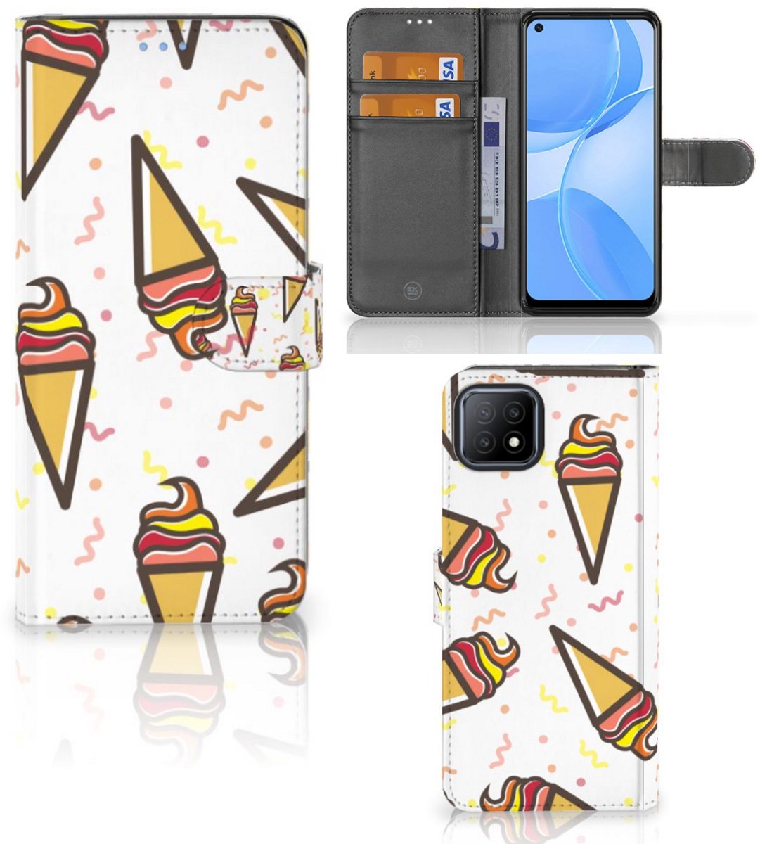 OPPO A73 5G Book Cover Icecream