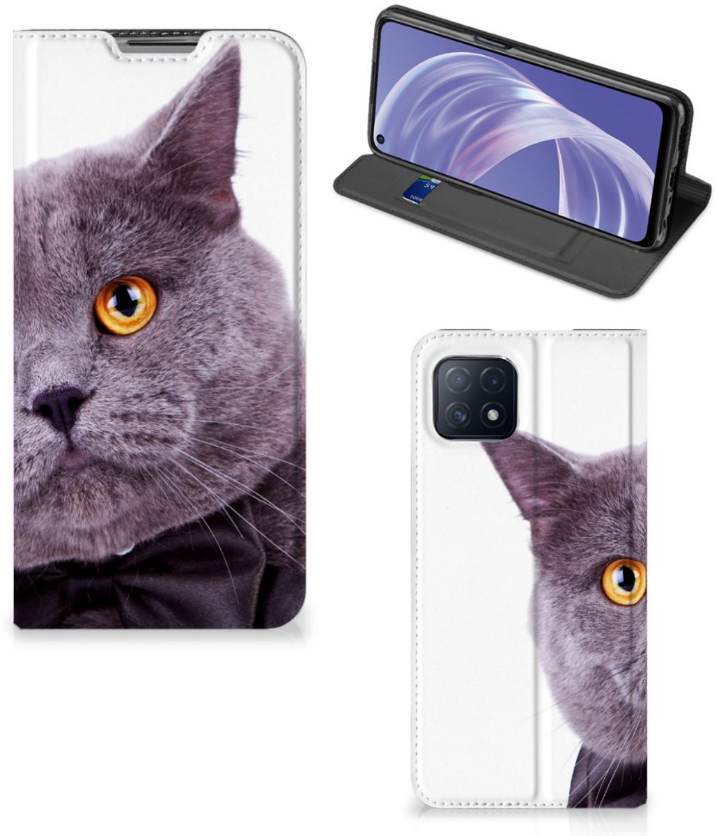 OPPO A73 5G Hoesje maken Kat