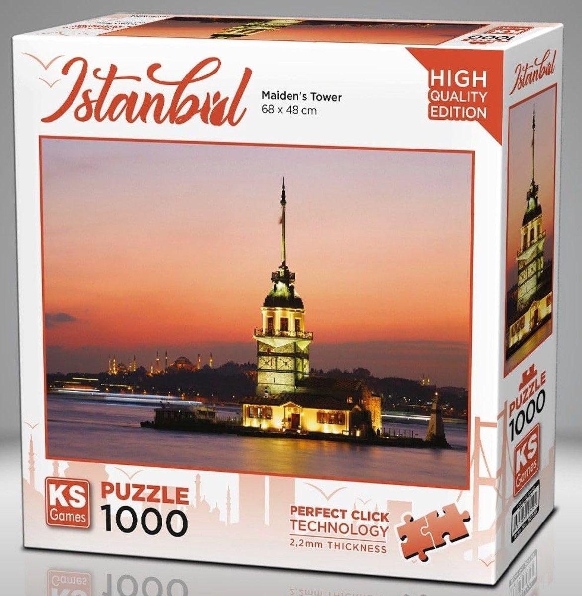 Puzzel 1000 stukjes - Volwassen puzzel - Ontspanning thuis - Gedetailleerd stadsbeeld - 25 x 6 x 0.1 cm