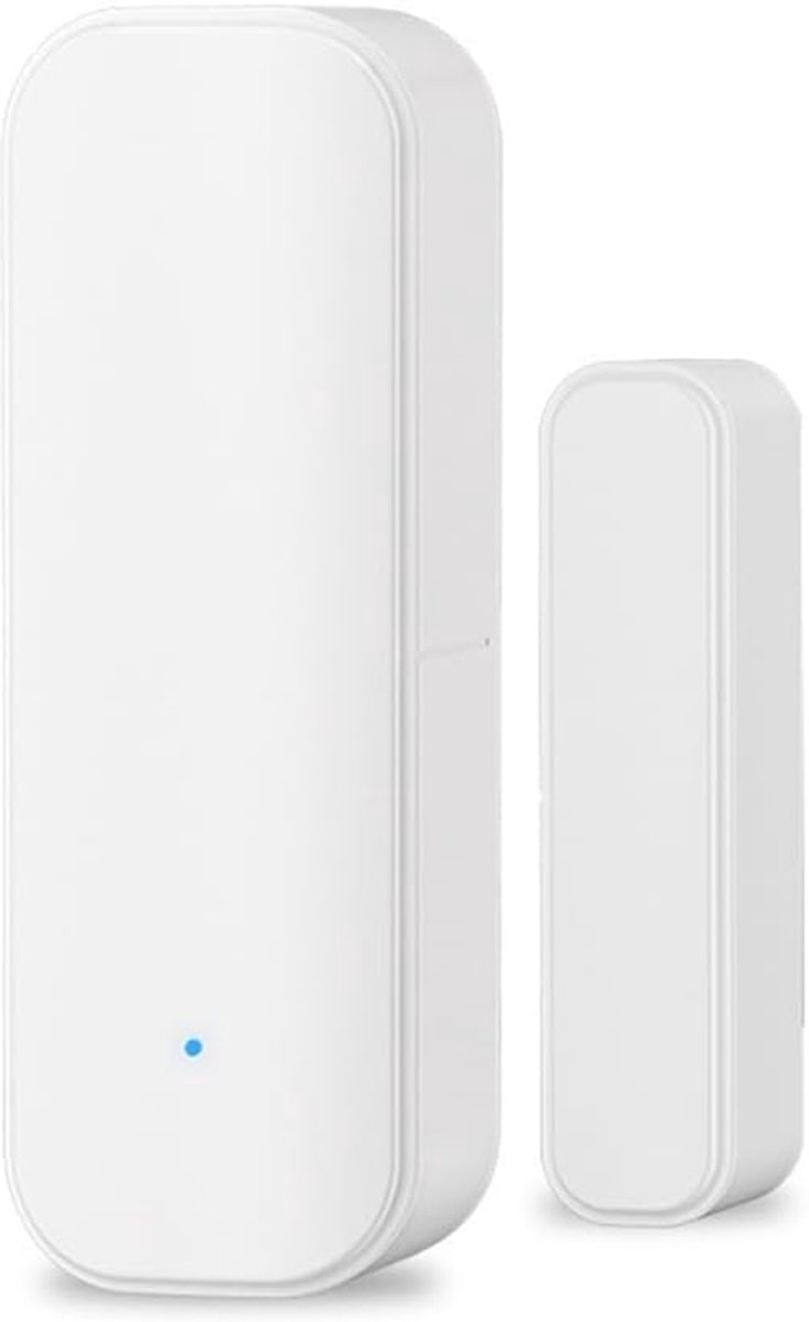 Slimme Deursensor - Draadloze Contactsensor - Thuisbeveiliging - App Bediening - 7.3 x 2.5 cm - Wit