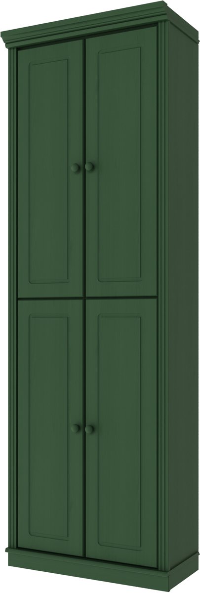 Notio Living Anita- Boekenkast Houten Deuren 4 pcs Groen