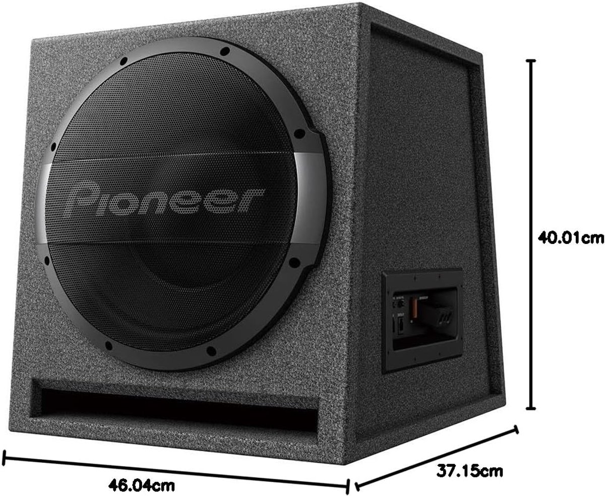 Actieve Subwoofer - Auto subwoofer - Krachtige Bas - Ingebouwde Versterker - 30 cm - Zwart/Grijs – foto 2