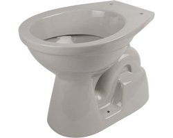 BELVIT Staande toilet diepspoelbak, diepspoeltechniek, afvoer bodem verticaal, 39x35x55,5 cm, sanitair keramiek, Manhattan grijs, vloerstaand, TÜV getest, gatafstand 16 cm, 28 cm
