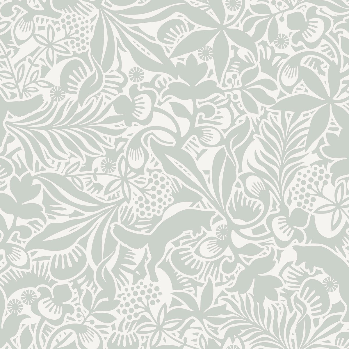 Boråstapeter Vliesbehang 1478 - Swedish Designers - Botanisch Groen - 53cm x 10.05m