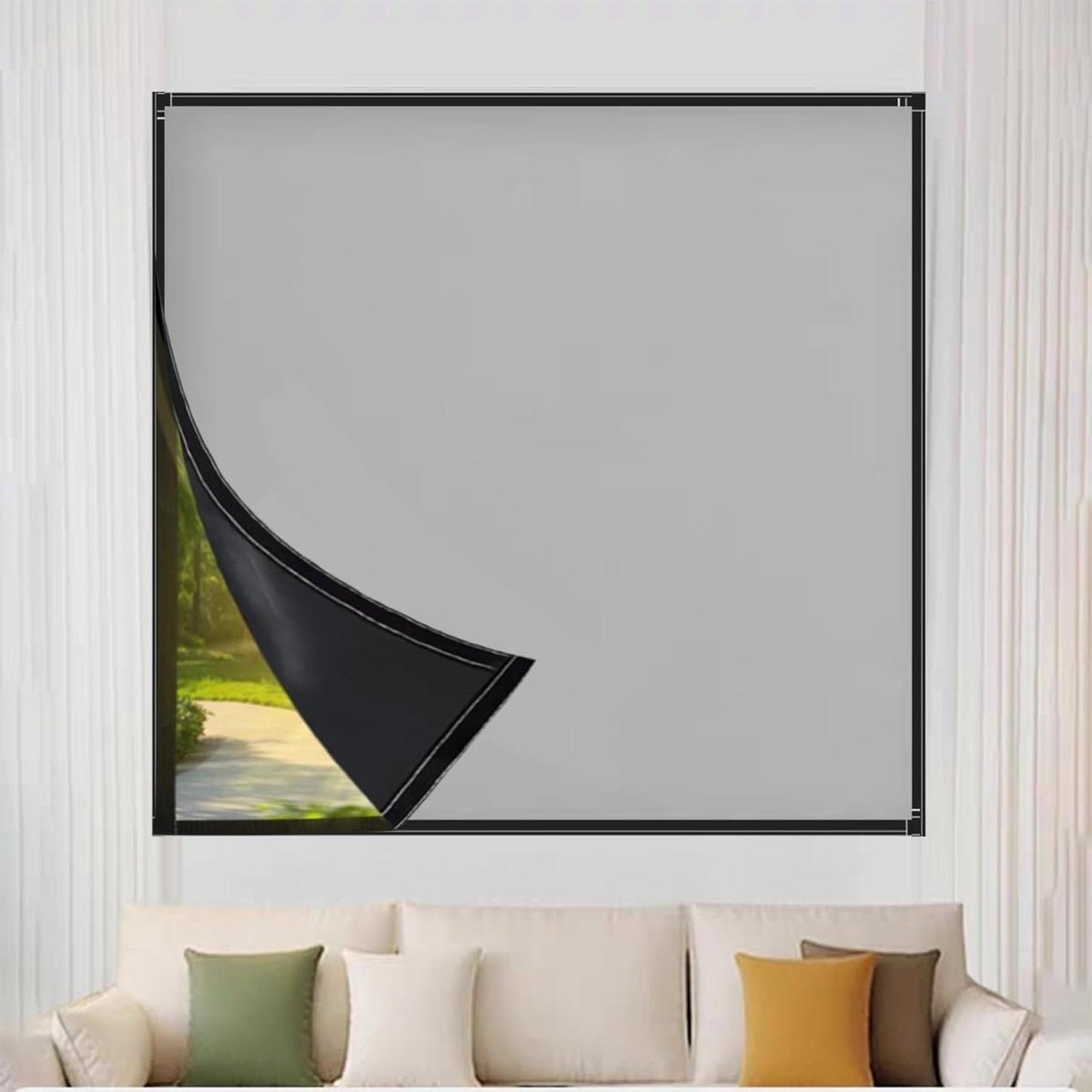 Bescherming Tegen Inkijk Rolgordijn 210 x 120 cm, Veelzijdige Zonwering, Hittebescherming,