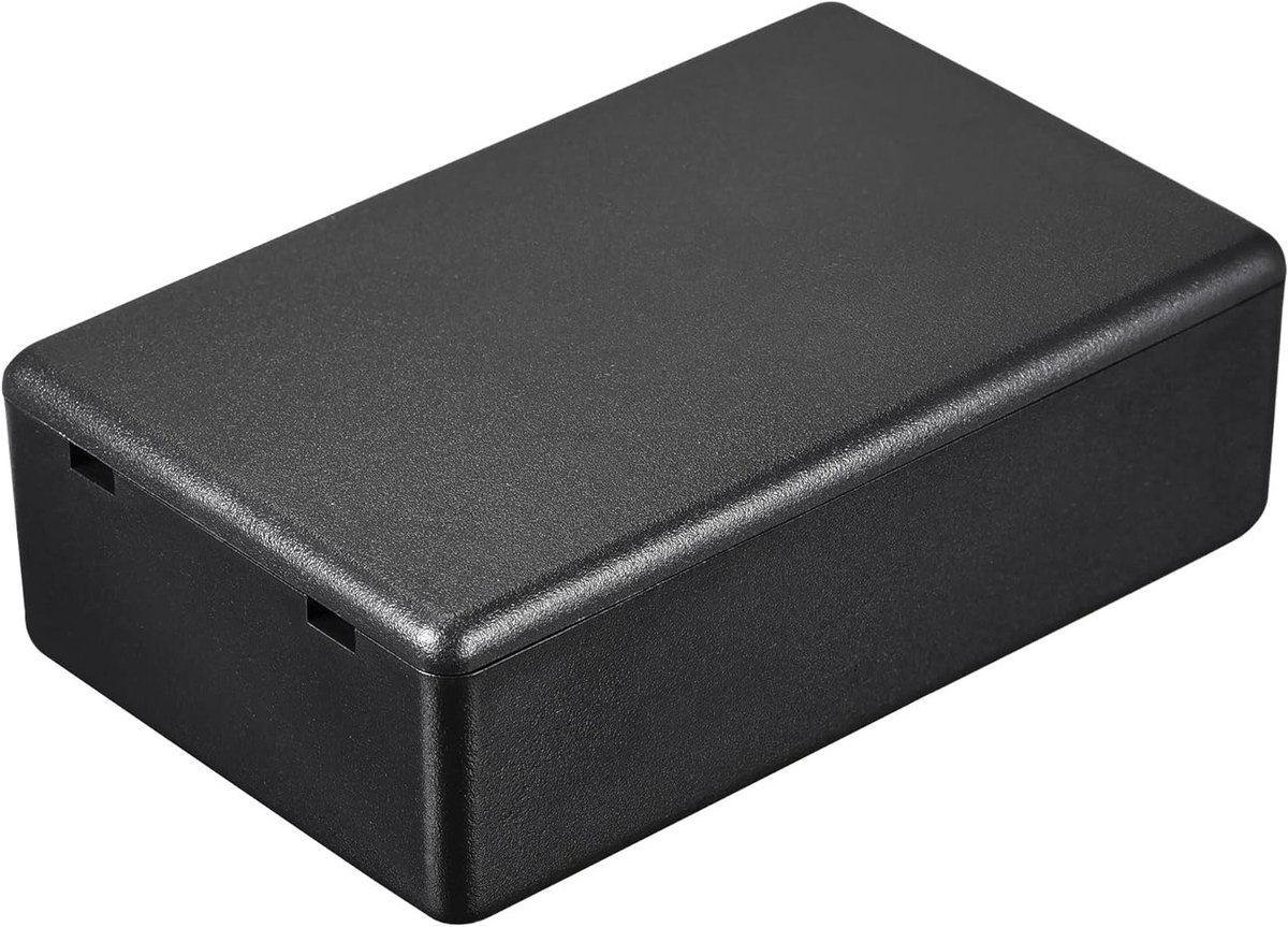4 Stuks Mini Stofdichte Elektrische Aansluitdoos 80x50x26mm, ABS Kunststof Projectdozen voor DIY Elektronica, Binnenhuis Power Module Behuizing, Instrumenten Behuizing in Zwart