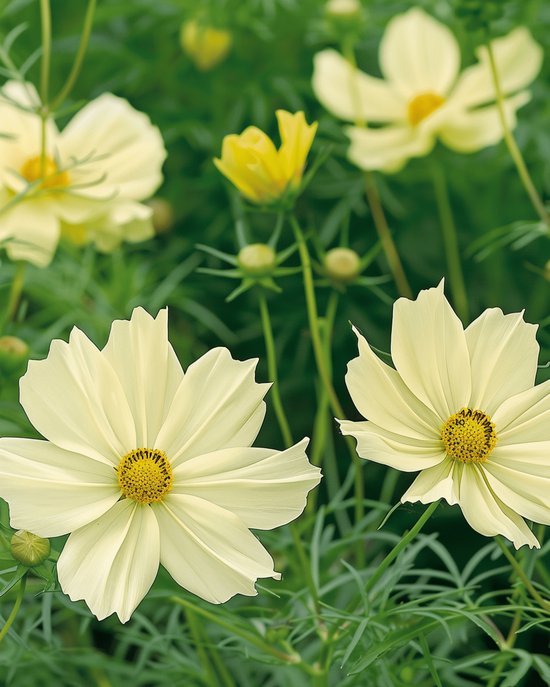 Cosmea Zaden Xanthos Cosmos Bipinnatus Eenjarig Citroengeel