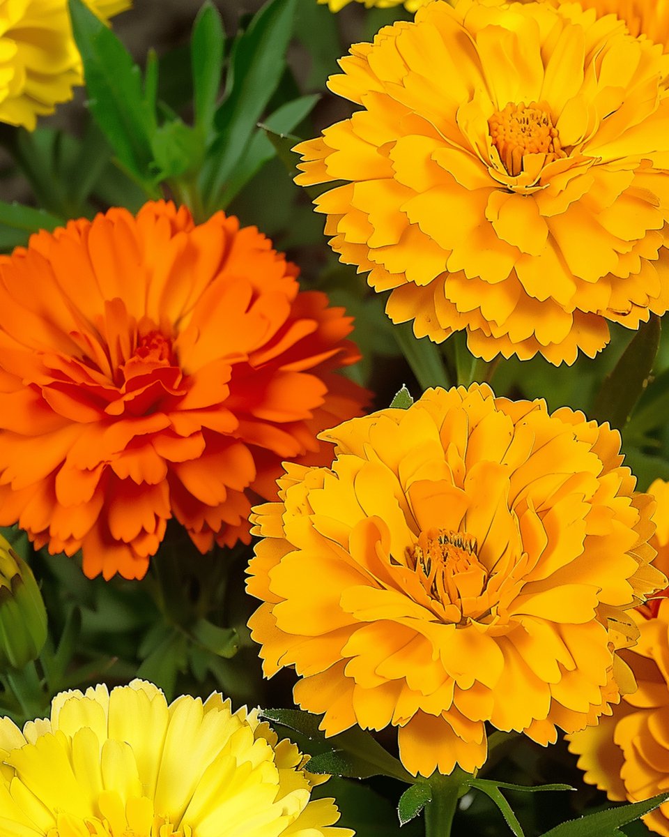 Goudsbloem Zaden Doppia Fiesta Multicolor Calendula Officinalis Eenjarig Mengsel
