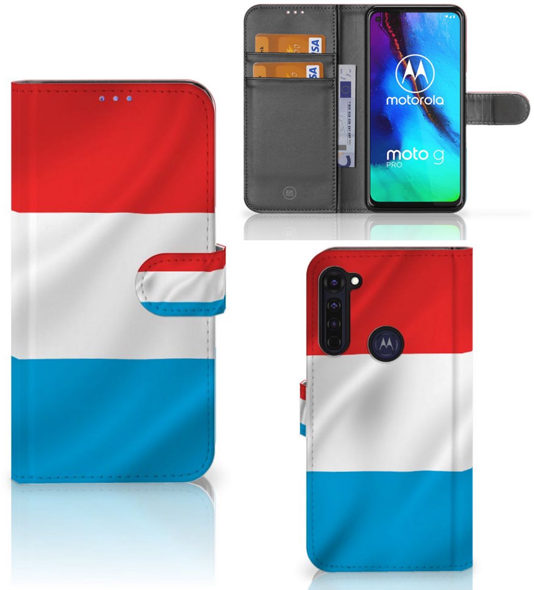 Motorola Moto G Pro Bookstyle Case Luxemburg