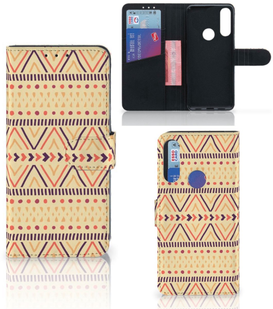 Alcatel 1S 2020 Telefoon Hoesje Aztec Yellow