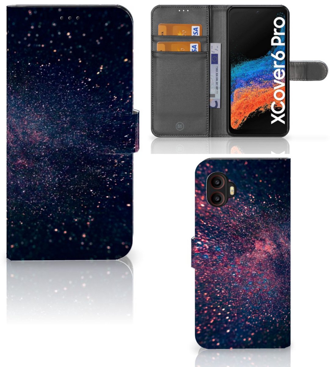 Samsung Galaxy Xcover 6 Pro Book Case Stars