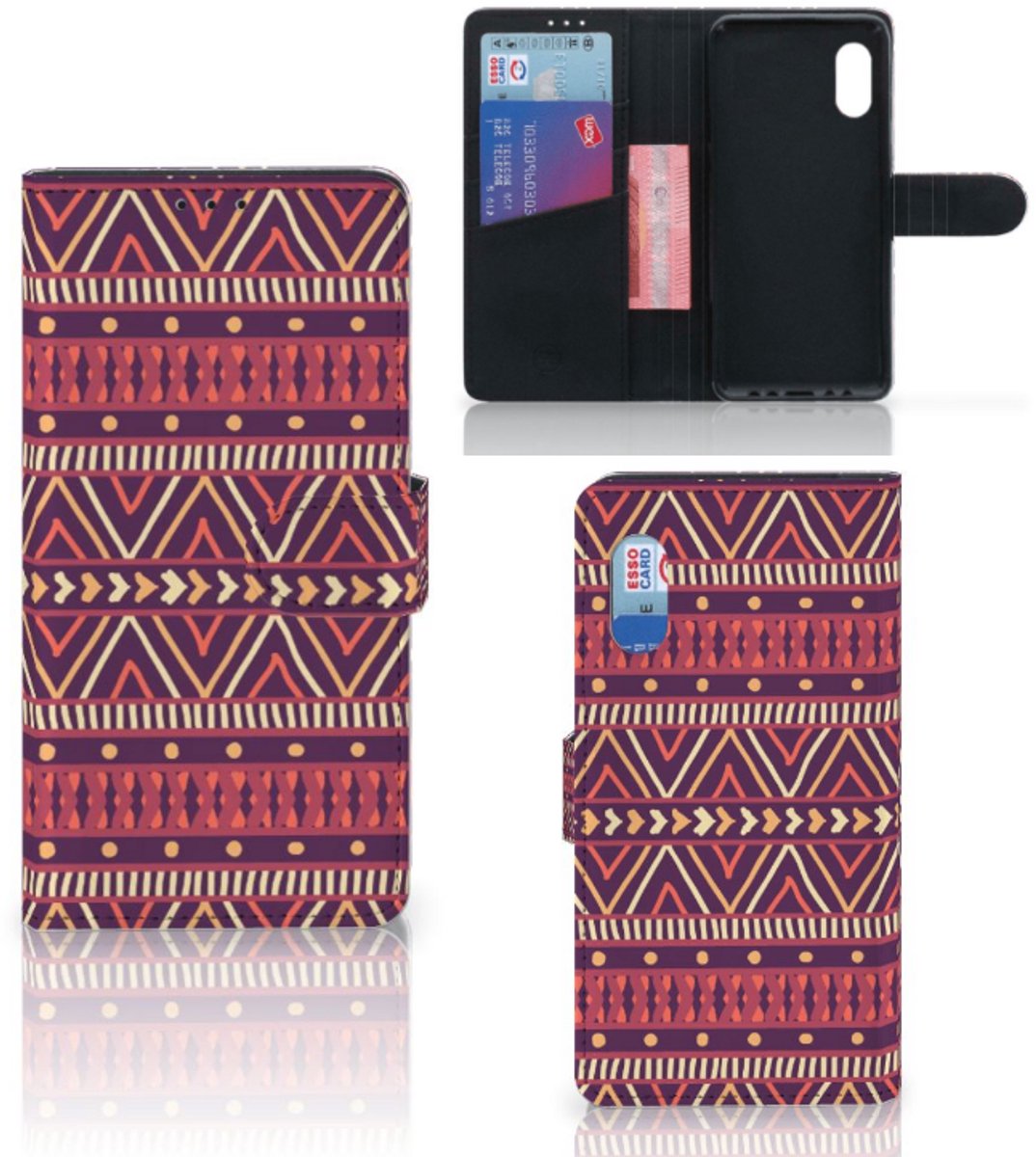 Samsung Xcover Pro Telefoon Hoesje Aztec Paars