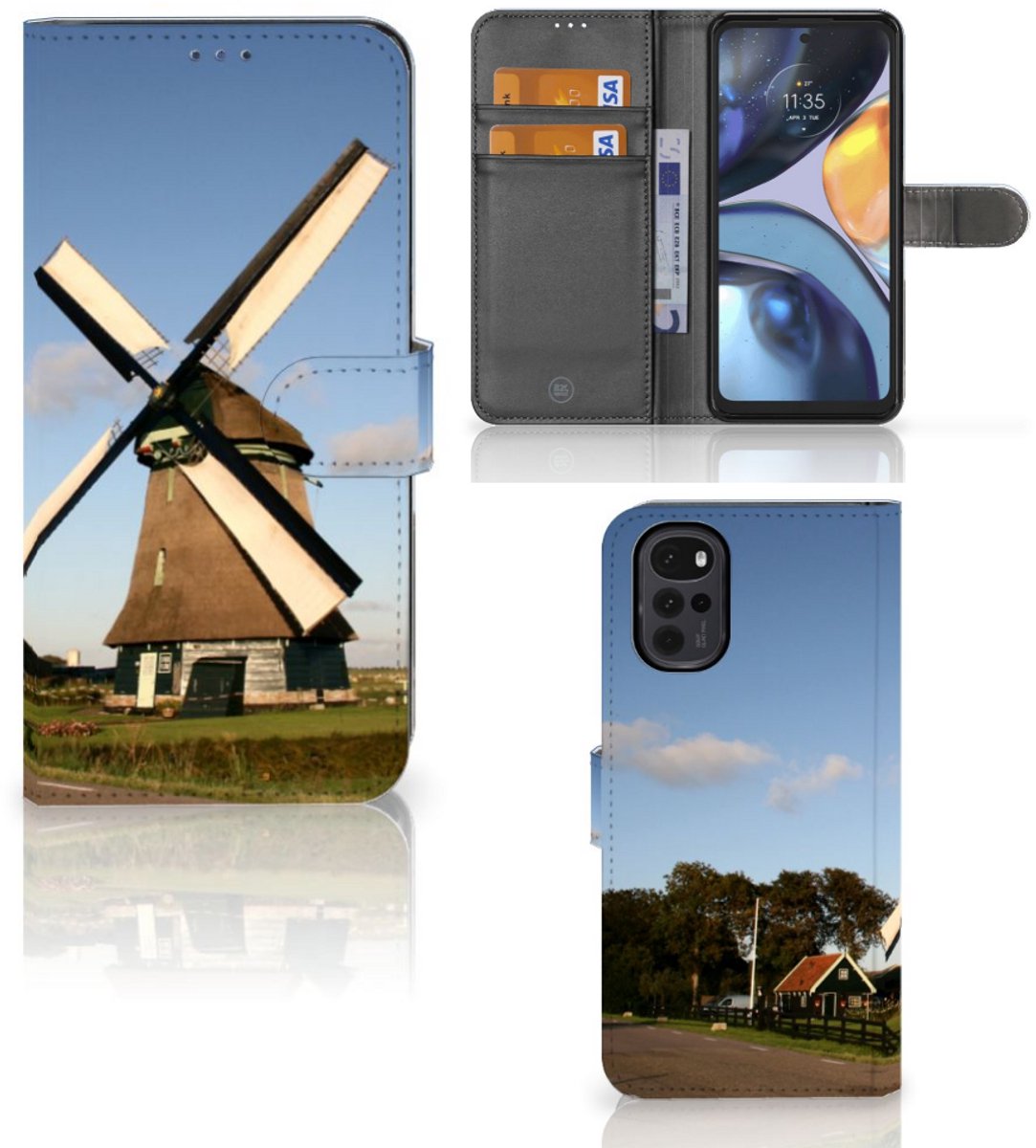 Motorola Moto G22 Flip Cover Molen