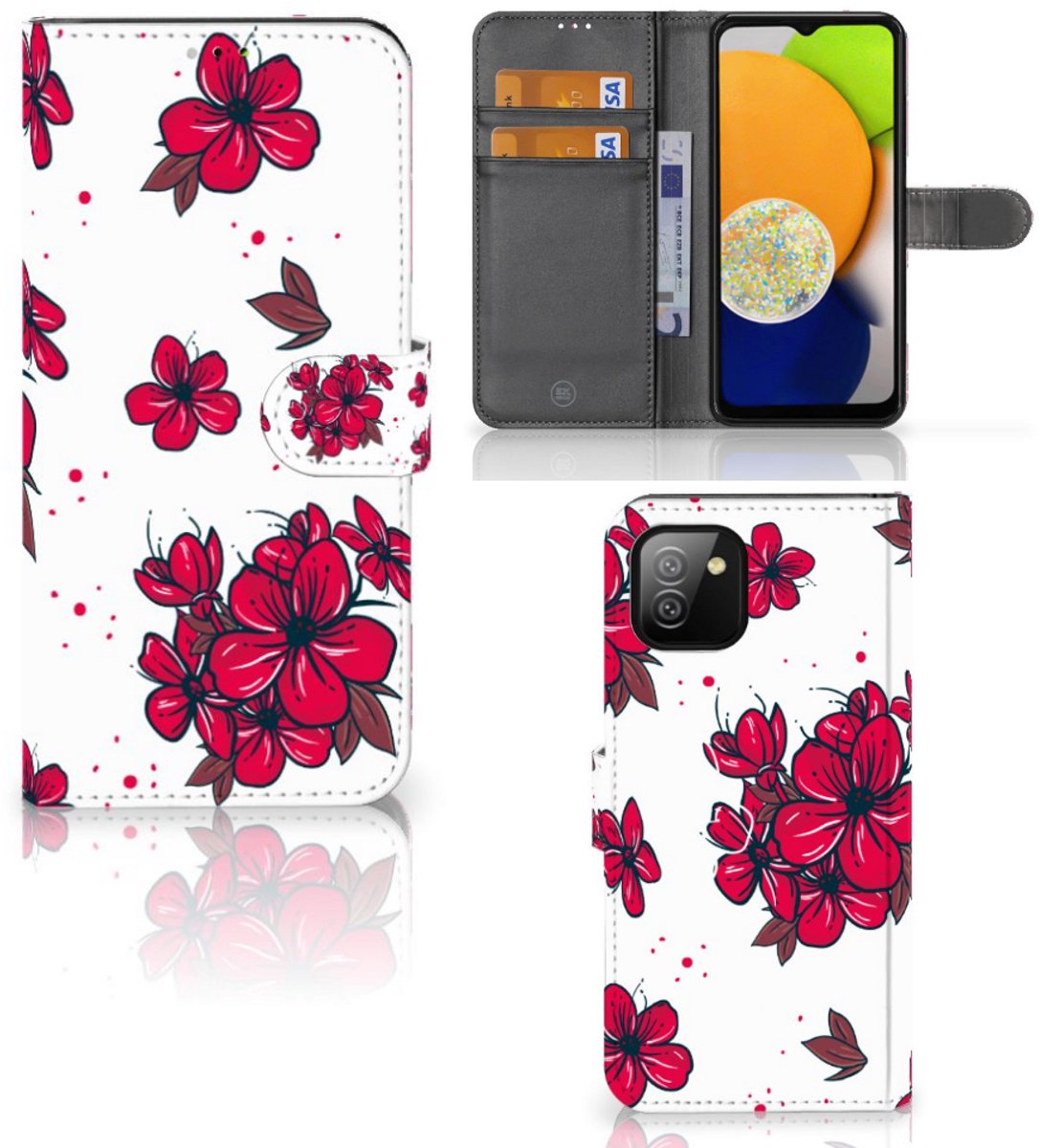 Samsung Galaxy A03 Hoesje Blossom Red
