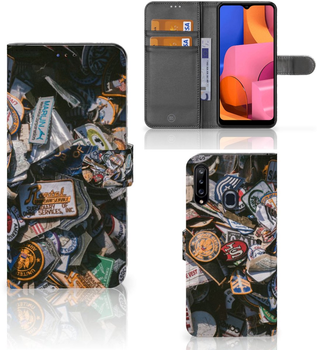 Samsung Galaxy A20s Telefoonhoesje met foto Badges
