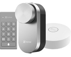 EZVIZ DL01PRO Smart Lock with Multifunction Keyboard and A3 Home Gateway, Bluetooth with Remote Access, Keyless for Connected Home