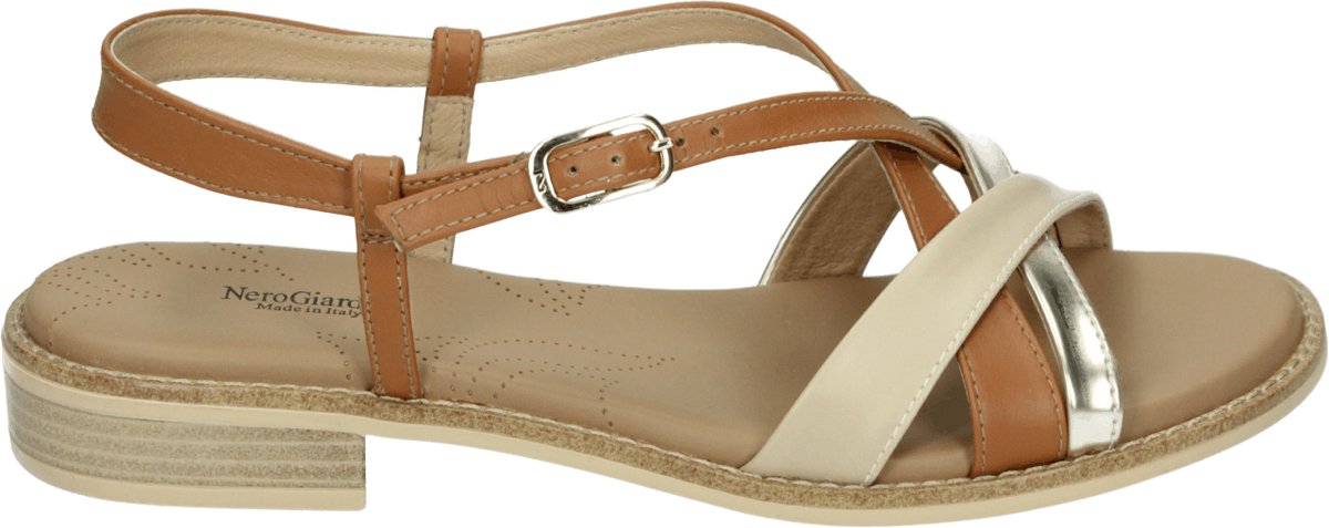 Nero Giardini E615890D Platte sandalenDames Sandalen Beige