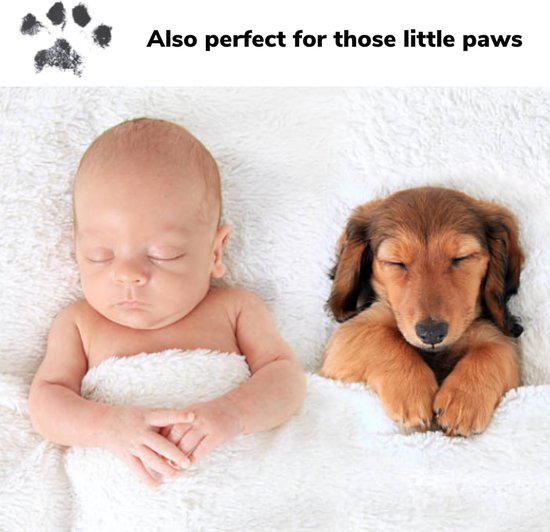 Baby & Huisdier Afdruk Kit - Herinnering Fotolijst - Herinneringen Vastleggen - Veilig Zonder Inkt - 8 Afdrukvellen - Zwart — afbeelding 5