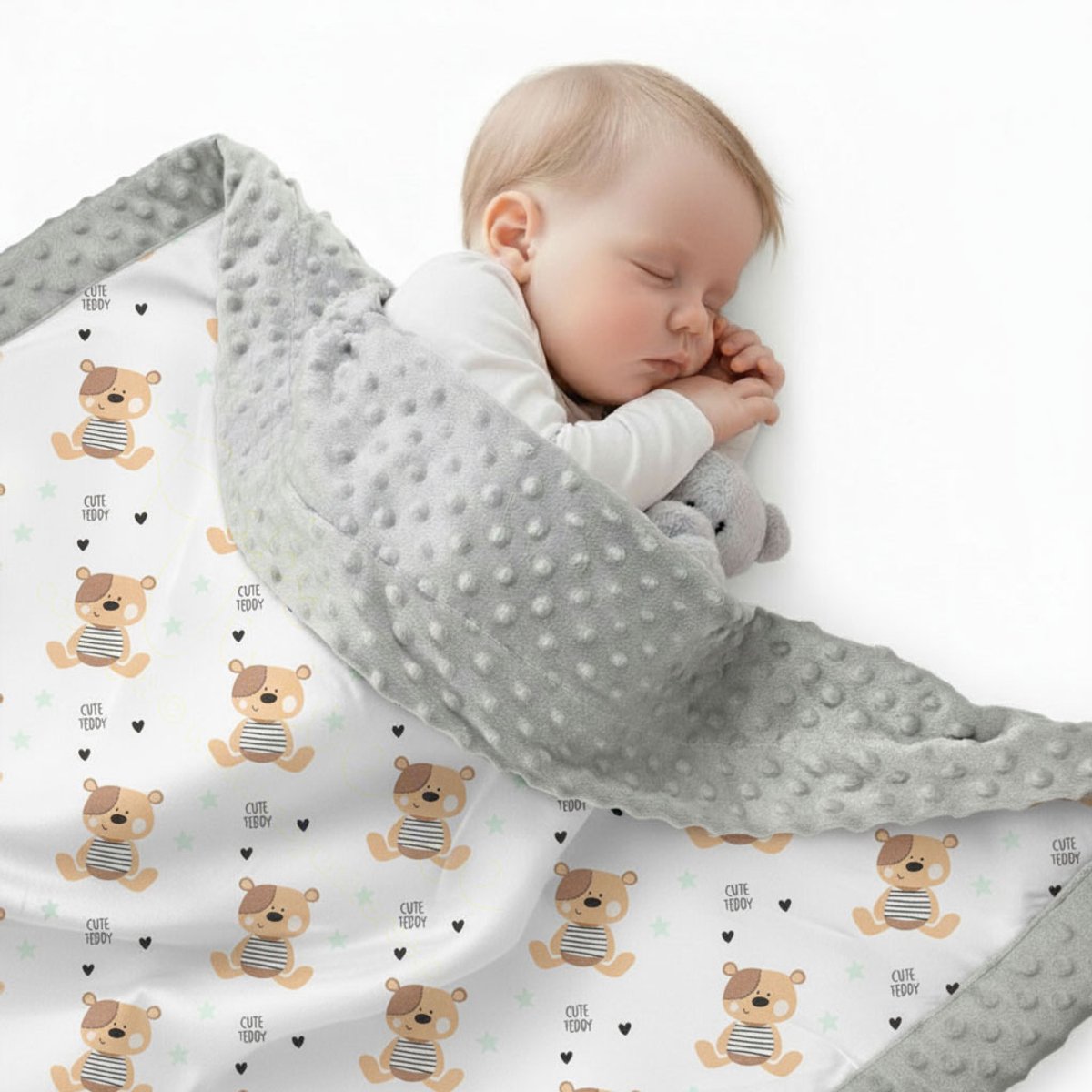 BabyUniverse Minky - Babydeken - 75x50cm - Meerdere Kleuren - Anti-allergie