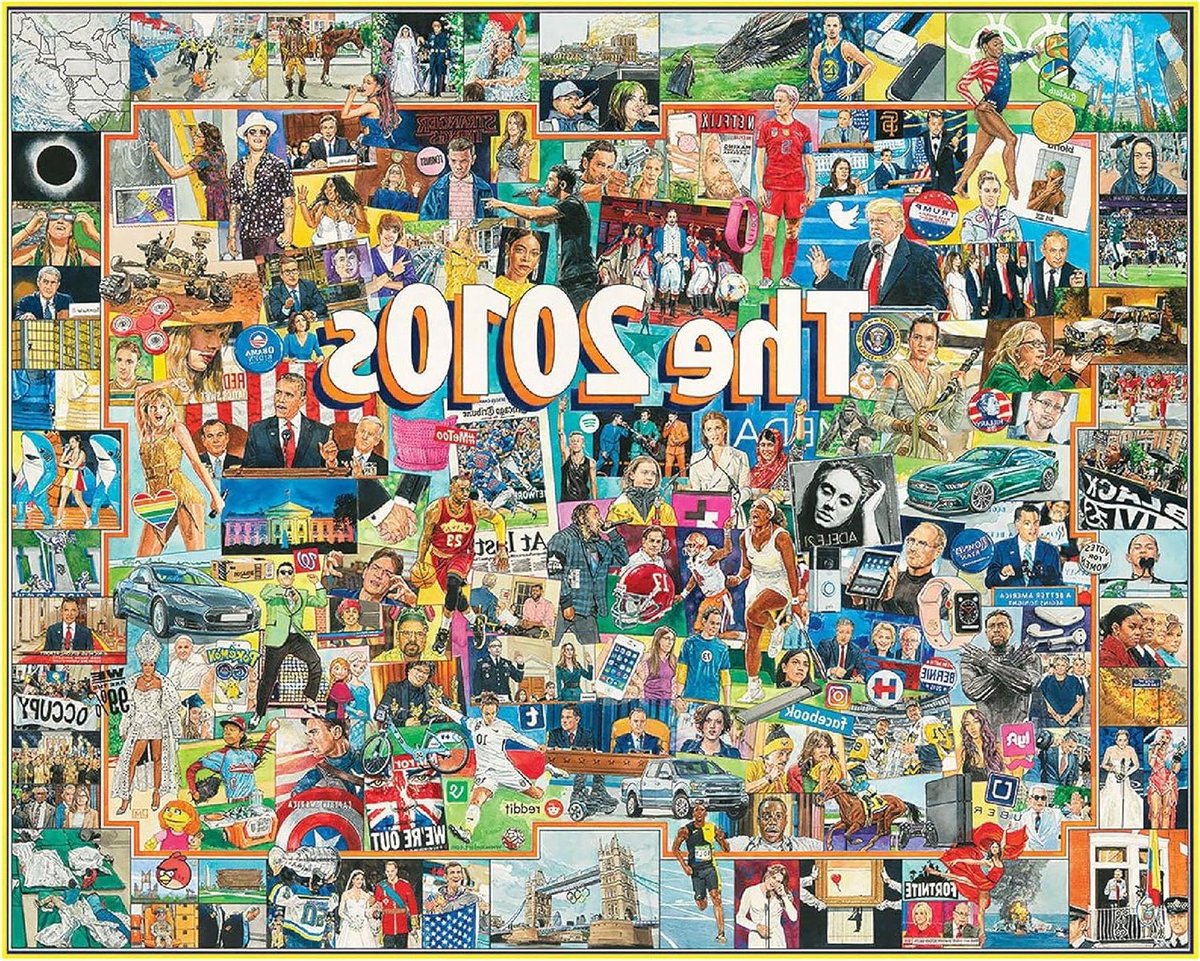 Puzzel 2010s - 1000 stukjes puzzel - Ontspannen tijdverdrijf - Gelicentieerd ontwerp - 610 x 760 mm - Multicolor