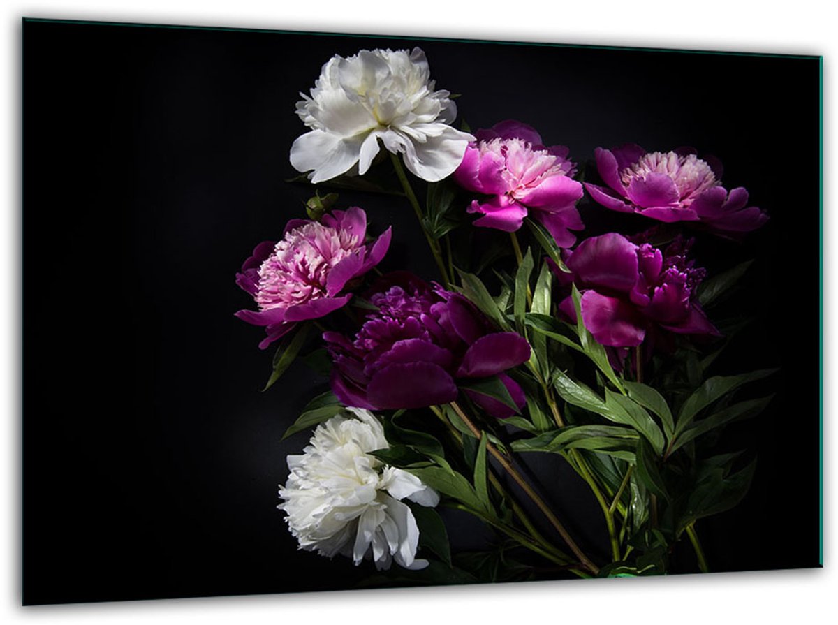 TMK ArtDeko - Snijplank - Gehard Glas - 30x22cm - Bloemen