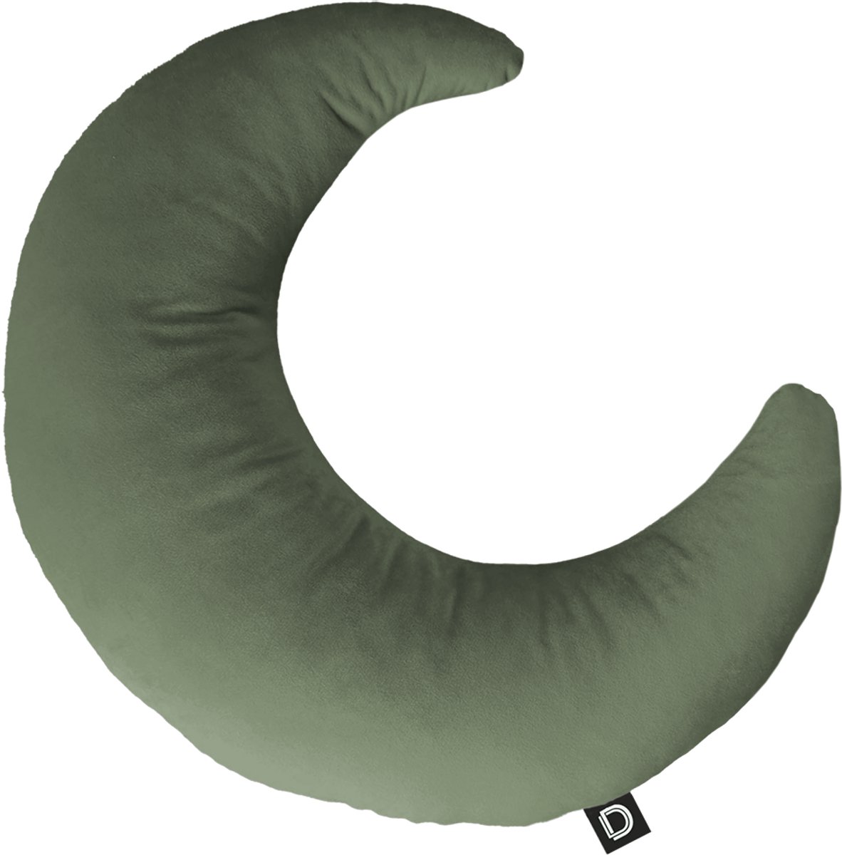 Decordruk VELVET - Sierkussen - Maanvorm - Szałwia