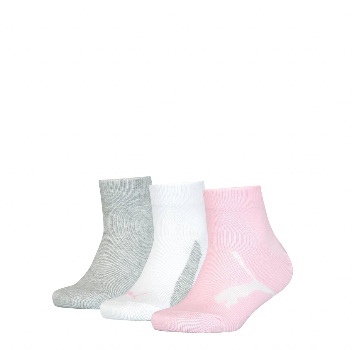 Puma Kids BWT Quarter Sokken 3 Pack Roze