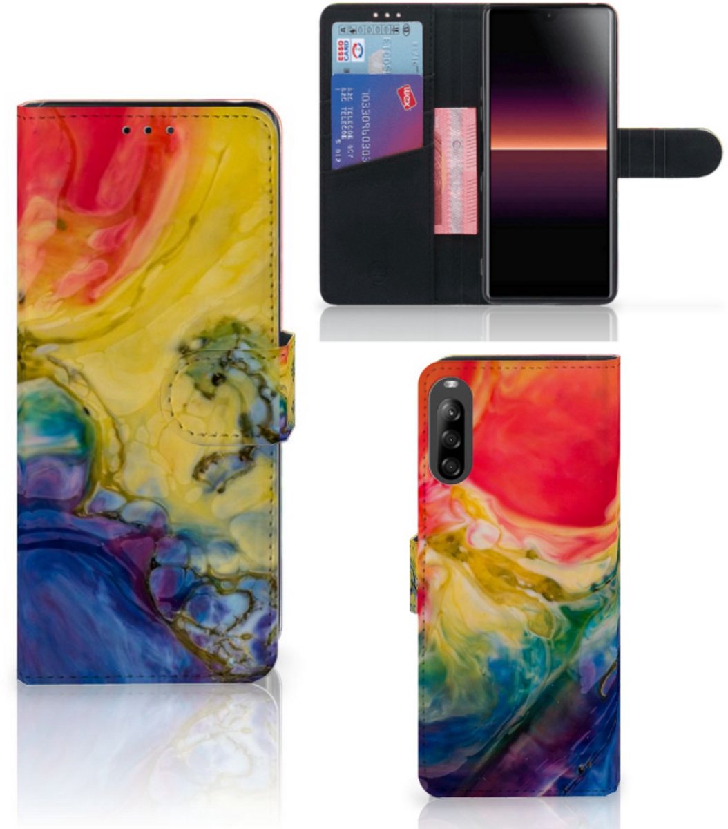 Hoesje Sony Xperia L4 Watercolor Dark