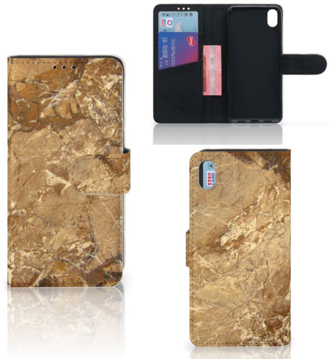 Xiaomi Redmi 7A Bookcase Marmer Creme