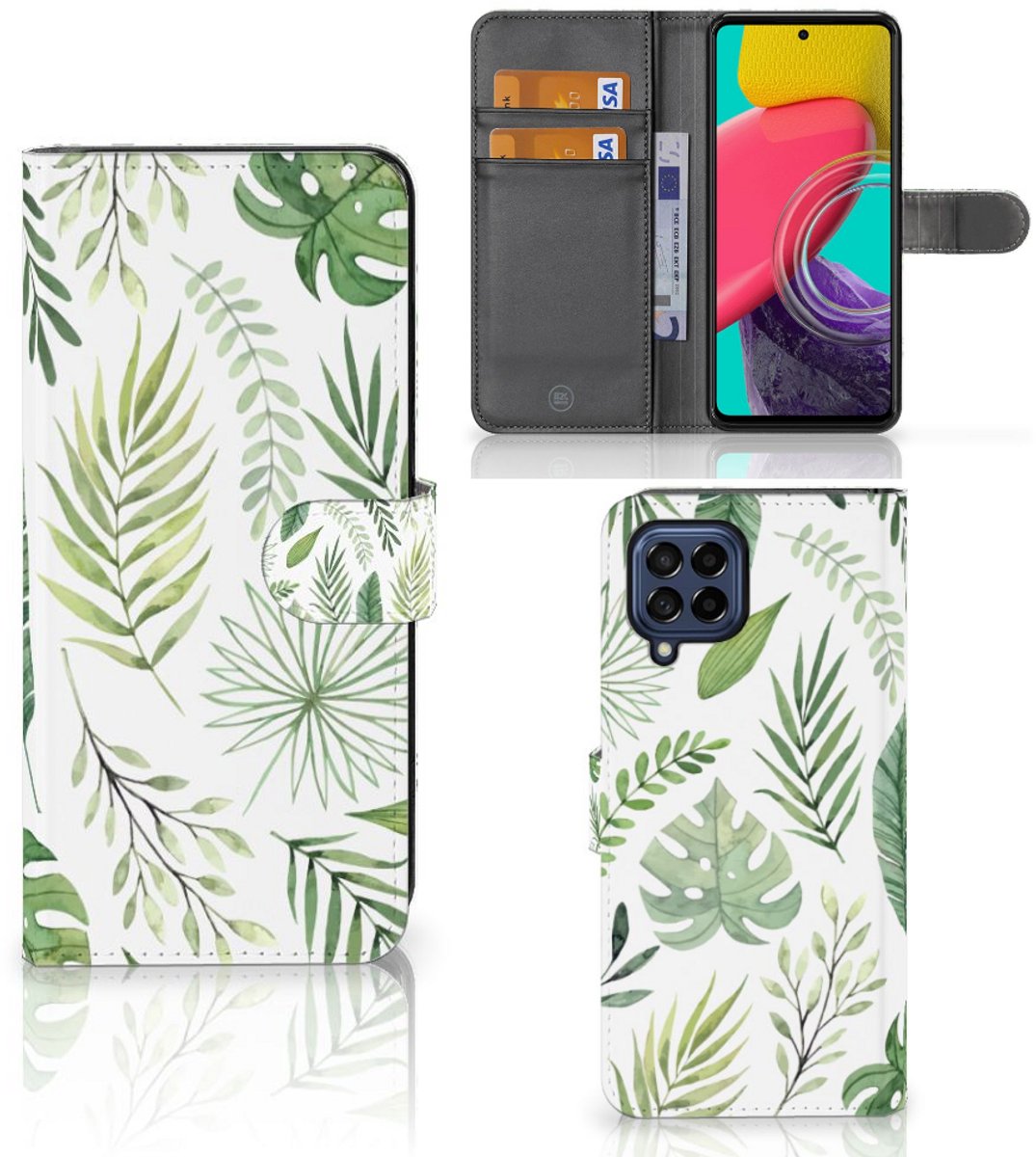 Samsung Galaxy M53 Hoesje Leaves