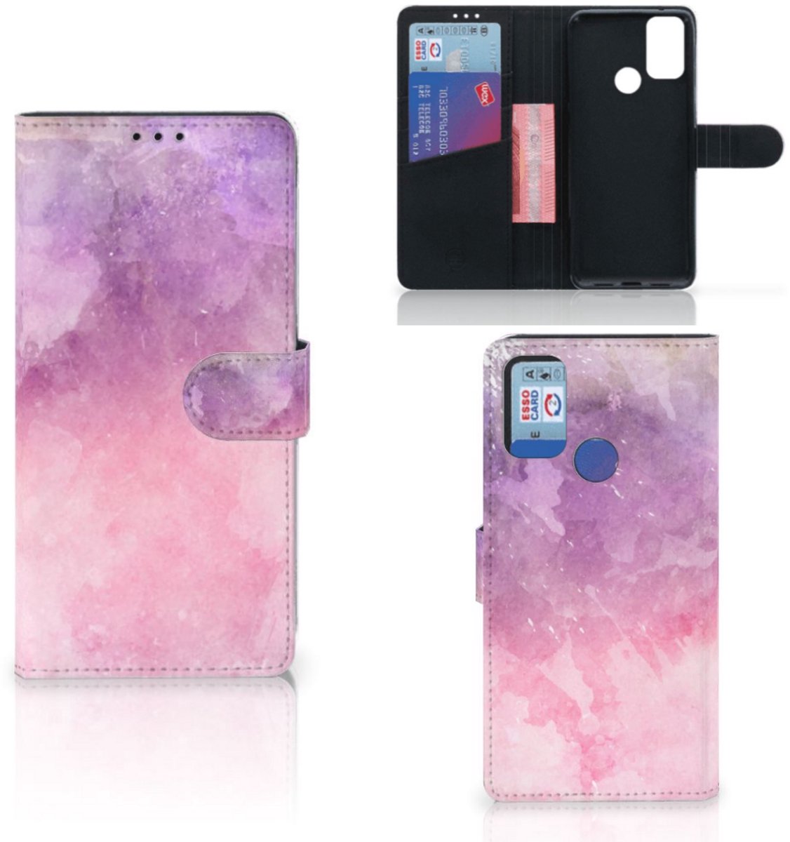 Hoesje Alcatel 1S (2021) Pink Purple Paint