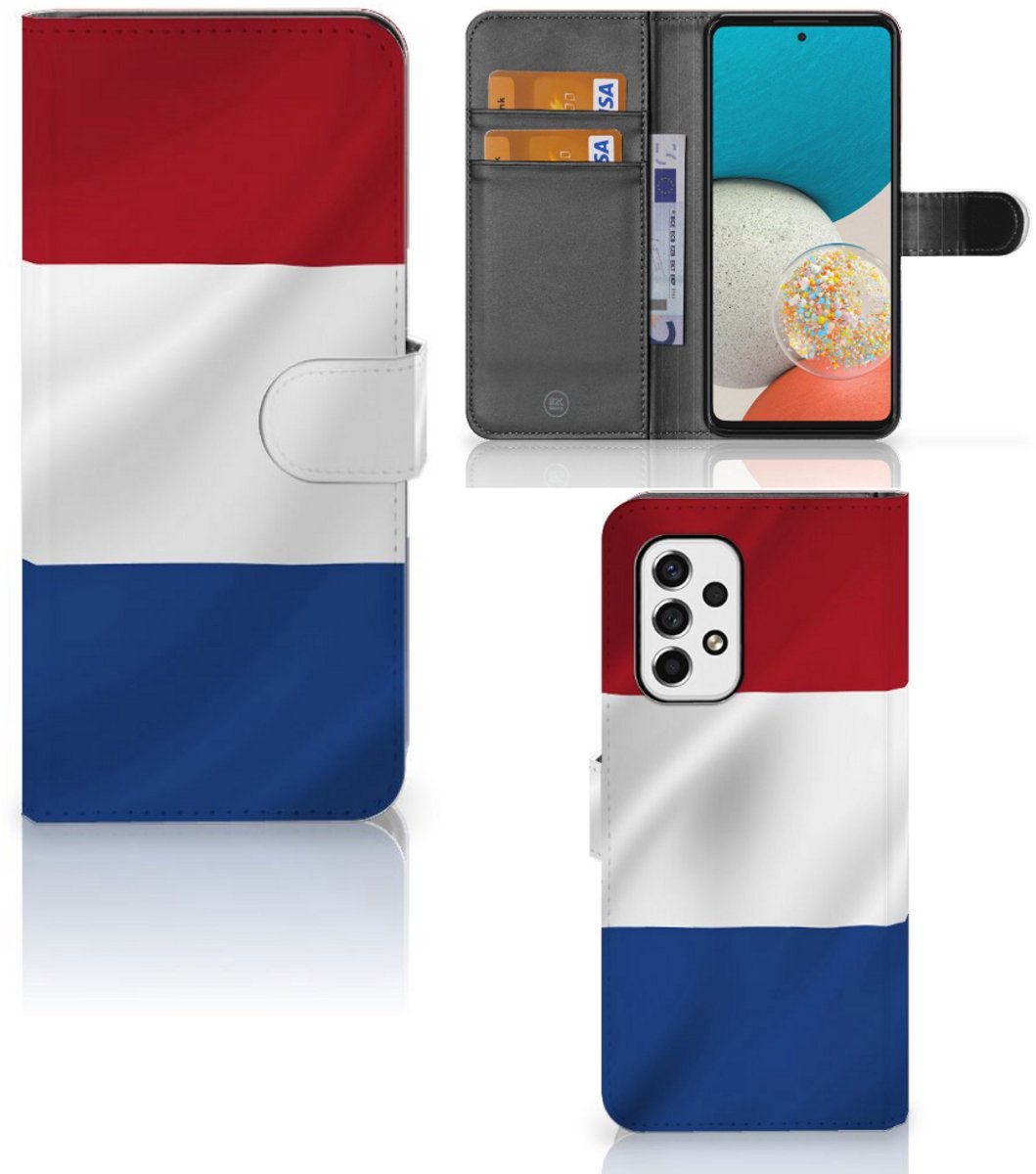 Samsung Galaxy A53 Bookstyle Case Nederlandse Vlag