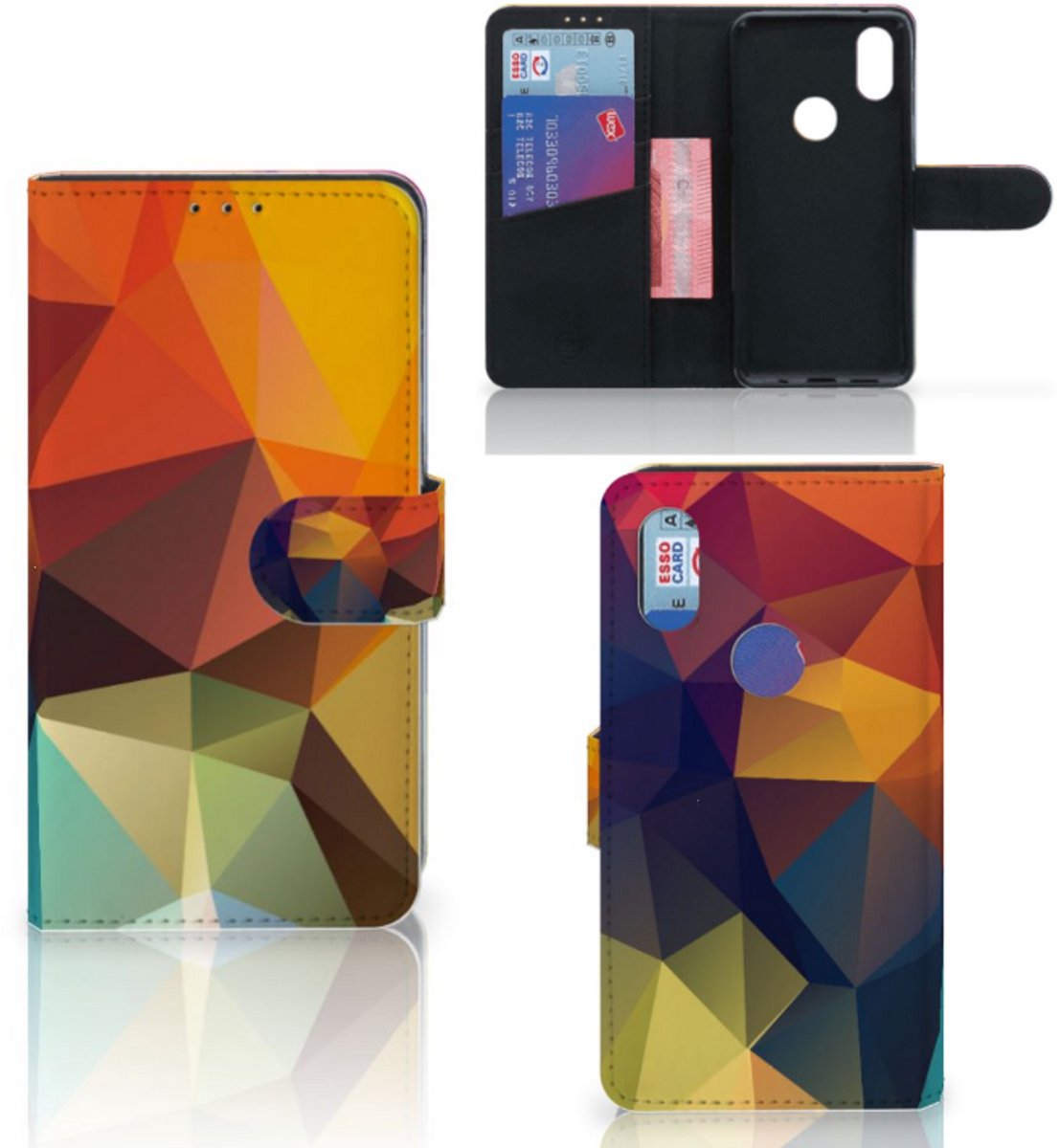Xiaomi Mi Mix 2s Book Case Polygon Color