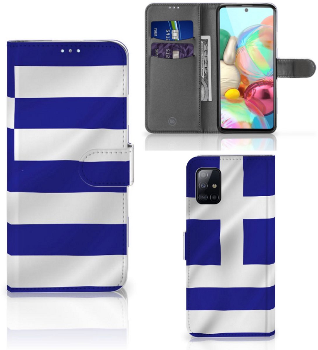 Samsung Galaxy A71 Bookstyle Case Griekenland