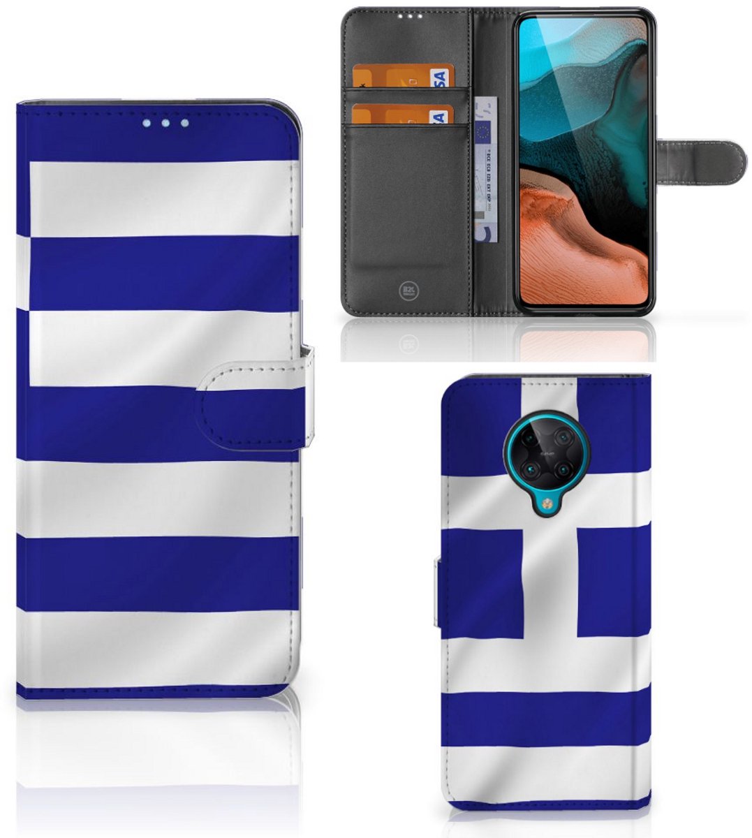 Xiaomi Poco F2 Pro Bookstyle Case Griekenland