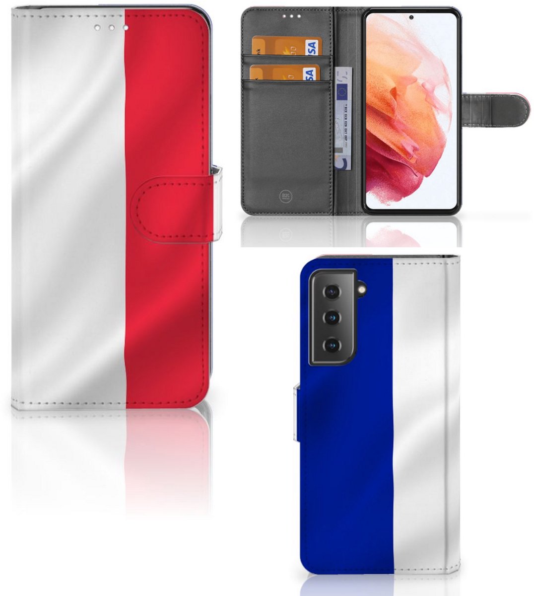 Samsung Galaxy S21 Bookstyle Case Frankrijk