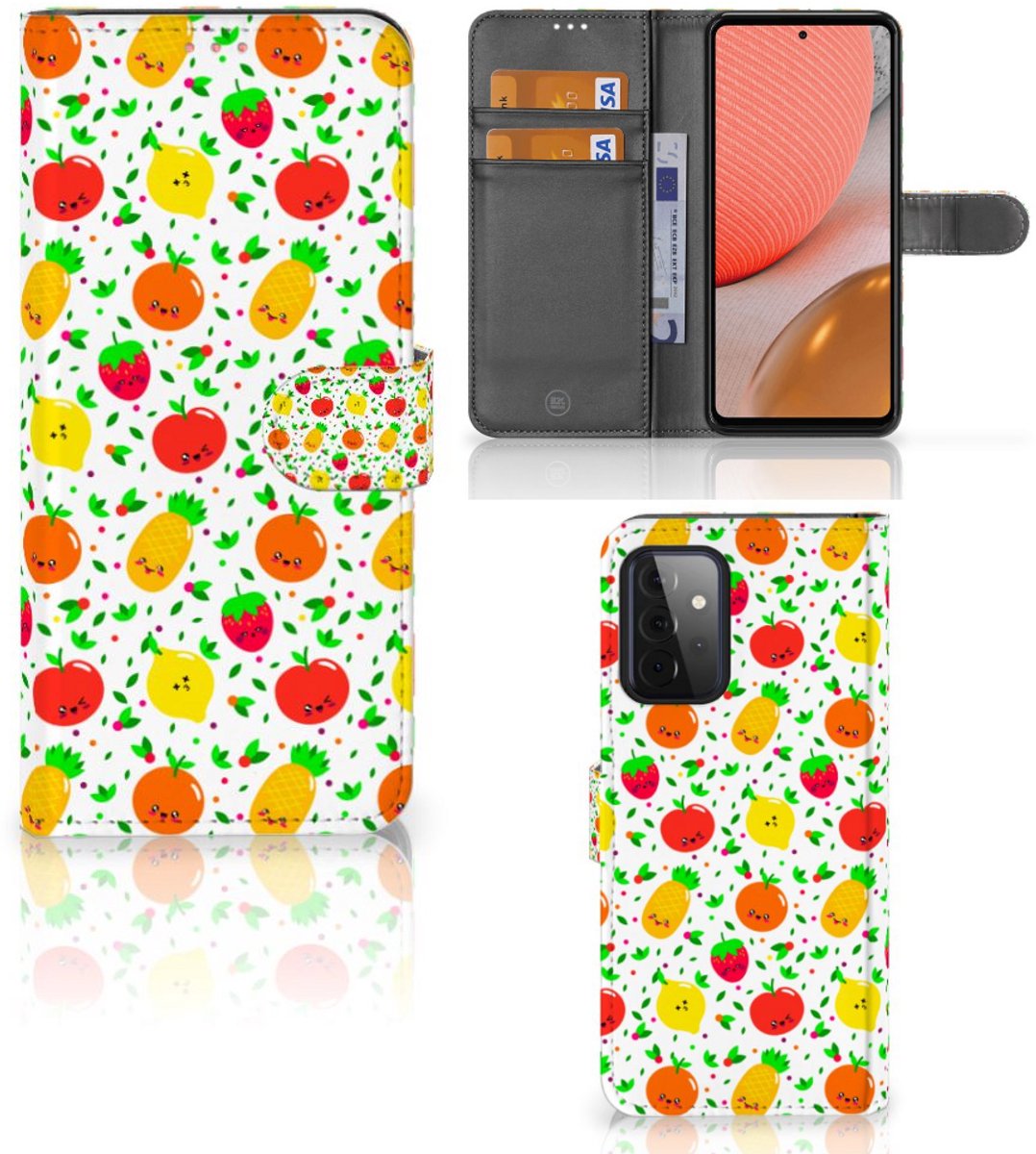 Samsung Galaxy A72 Book Cover Fruits