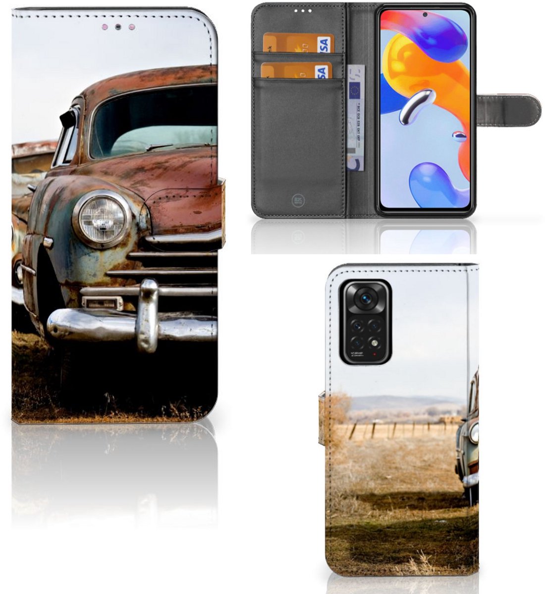 Xiaomi Redmi Note 11 Pro 5G/4G Telefoonhoesje met foto Vintage Auto