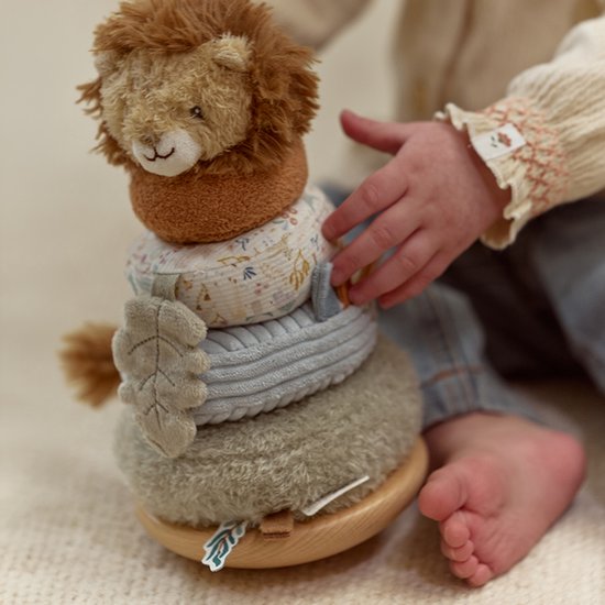 Little Dutch Stapeltoren pluche leeuw - Safari Friends van Little Dutch — afbeelding 5