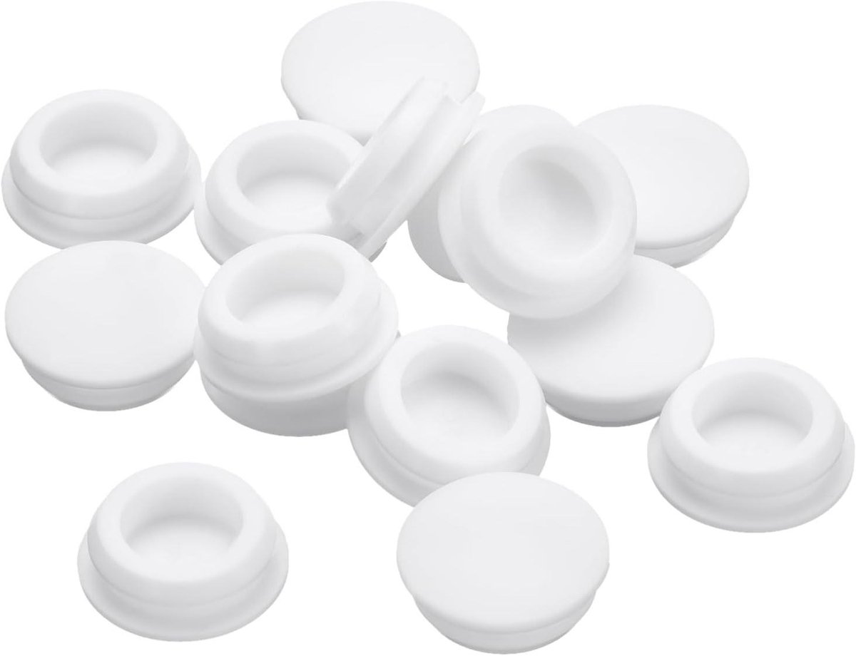 Siliconen Stopjes - Rubberen Doppen - Gaten Afsluiten - Flexibel en Duurzaam - 145-155 mm - Wit