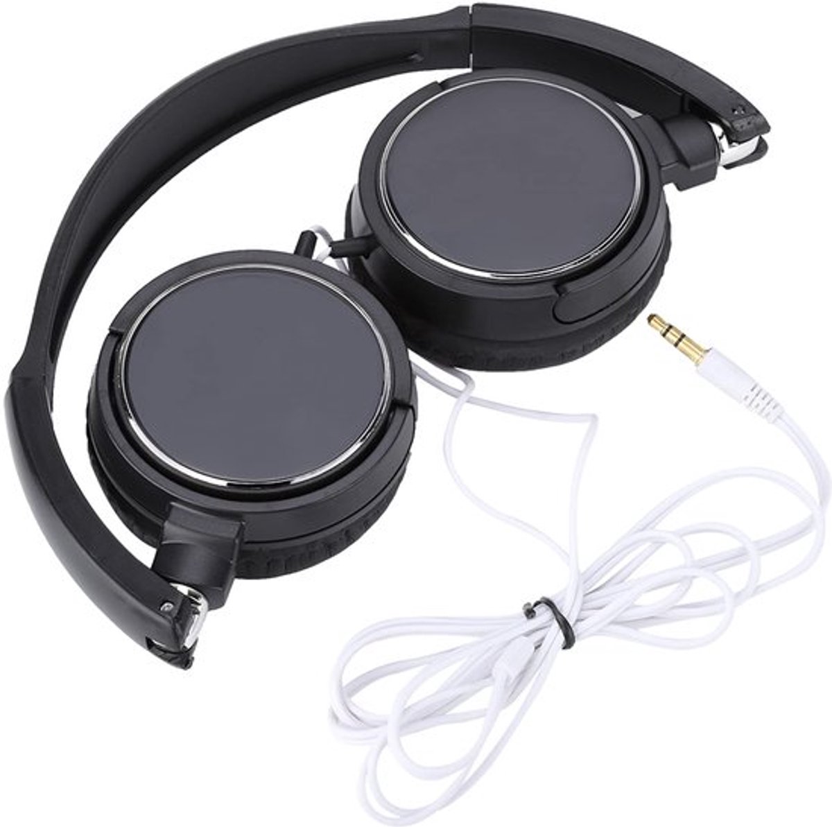 Opvouwbare compacte bedrade headset Stereo HiFi muziekkoptelefoon Draagbare audio en video