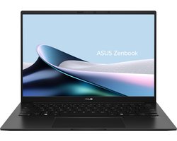 ASUS Zenbook 14 OLED UM3406GA-QD16512W AMD Ryzen AI 7 445 Laptop 35,6 cm (14") WUXGA 16 GB LPDDR5x-SDRAM 512 GB SSD Wi-Fi 6E (802.11ax) Windows 11 Home Zwart AZERTY Belgisch