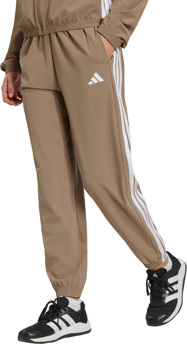 Adidas Performance Train Essentials 3-Stripes Woven Broek Dames Beige