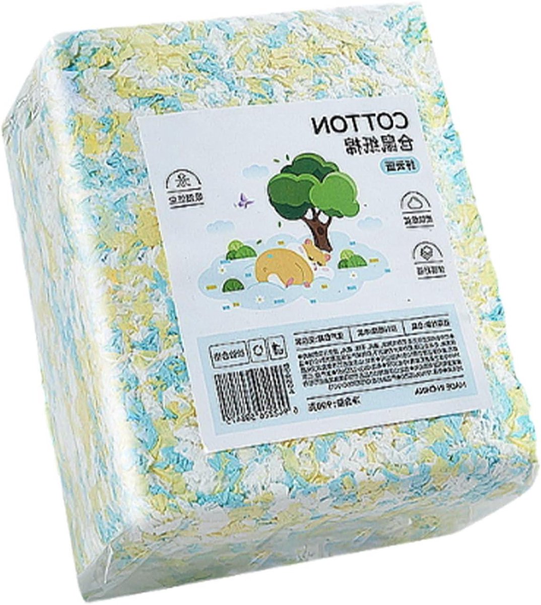 Dieren Bodembedekking - Kooi Bodemstrooisel - Hygiënische Kooi - Hitte-isolerende Laag - 21 x 12 x 2.6cm - Groen Roze