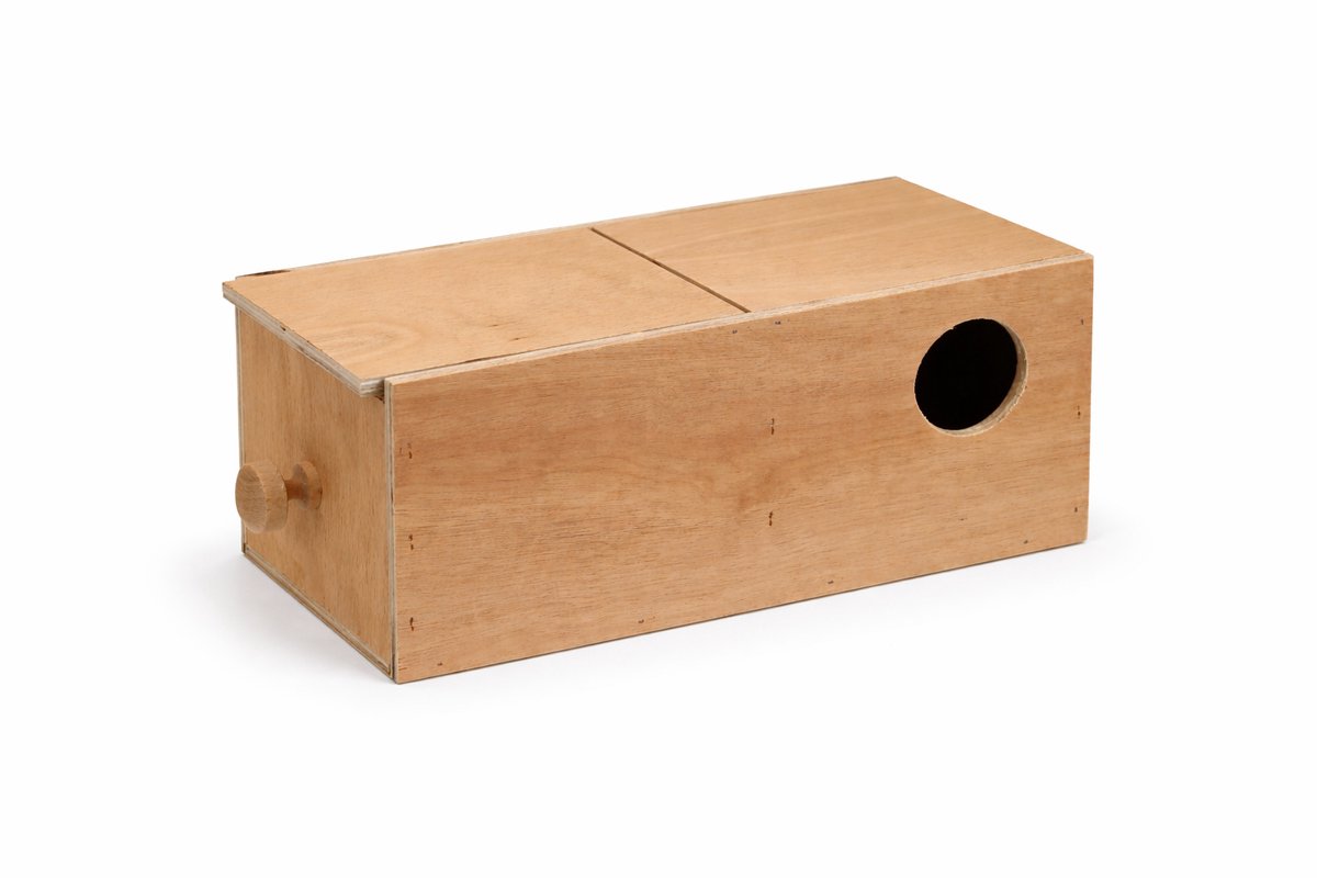 Schuifbroedblok Links | Broedblok parkieten | inbouwbroedblok | Nestkast Agapornissen | inschuif broedblok | nestkast vogels | vogelhuisje